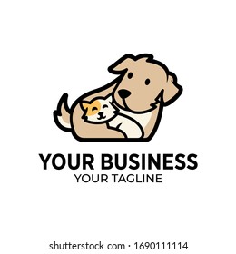 Dog and Cat Logo Design Template