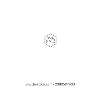 Dog and cat logo design template vector, line of pet logo design suitable for pet shop, store, caffe, business, hotel, veterinary clinic, Domestic animals vector illustration logotype, sign, symbo