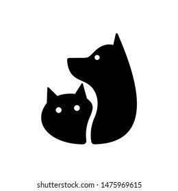 Dog and cat logo. Icon design. Template elements