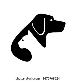 Dog and cat logo. Icon design. Template elements