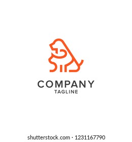 Dog And Cat Logo, Pet Shop, Animal Care, Pet Care, Dog Care, Pet Health, Animals Hospital, Animals Clinic, Logo Design For Dog And Cat, Training For Business, Modern Animal Badge For Veterinary Clinic