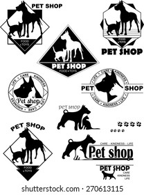 dog, cat, logo, pet store, care, kindness, life