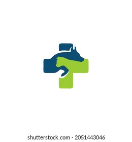 dog and cat logo simple elegance and clean