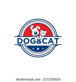 
DOG AND CAT LOGO. SUITABLE FOR ANIMAL COMPANY OR BUSINESS