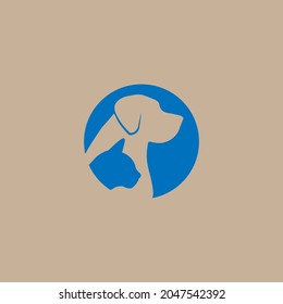 Logo von Hunden und Katzen, geeignet für Tierhandlungen oder Tierkliniken