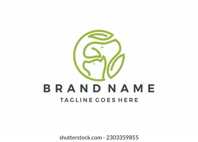 dog cat logo template vector illustration