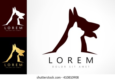 Dog And Cat Logo Vector