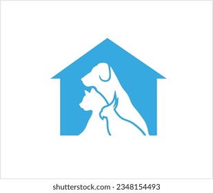 símbolo de diseño del icono del loro del gato del perro