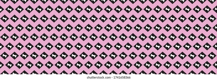 Dog cat pattern vector seamless
