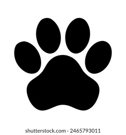 Icono plano de garra de perro o gato para App y Sitios web de animales