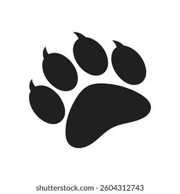 Dog Cat Paw Icon Vector Symbol
