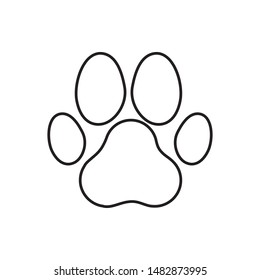 Dog or cat paw. vector illustration