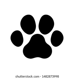 Dog or cat paw. vector illustration