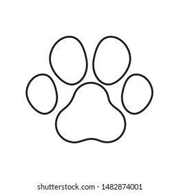 Dog or cat paw. vector illustration