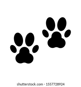 Dog or cat paw.Prints vector illustration