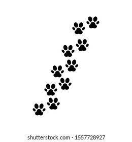 Dog or cat paw.Prints vector illustration