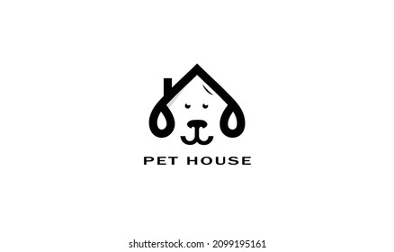 perro gato mascota casa amor logotipo vectores icono