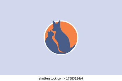Dog and Cat, Pet Shop Vector Logo Template. This logo could be used 
as logo of pet shop, pet clinic, or others
