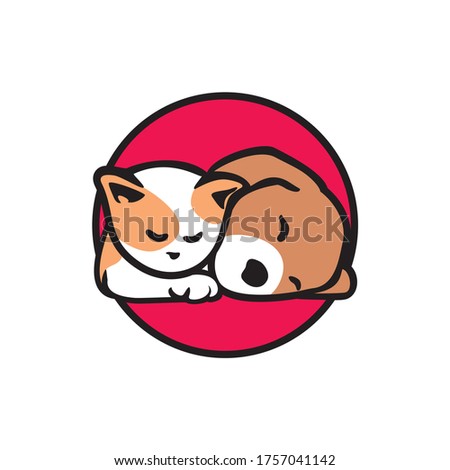 Dog and Cat Pet Shop Vector Logo Template. This logo could be use 
as logo of pet shop, pet clinic, or others