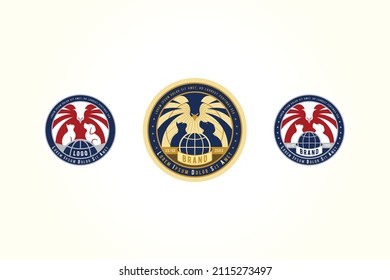 dog cat and phoenix logo for animal care business organization
