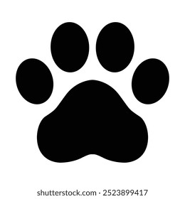 cachorro e gato imprimir vetor isolado em branco, pata imprimir ícone	
