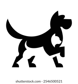 dog and cat silhouette design, dog and cat silhouette design 