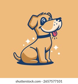 Logotipo moderno abstracto del Vector del gato del perro