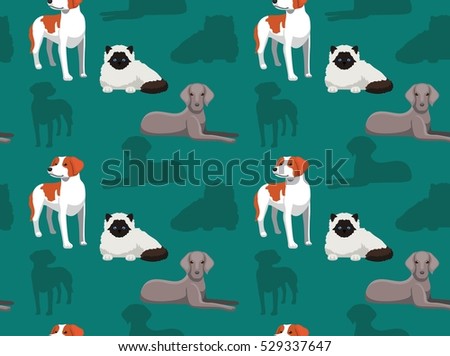 Dog Cat Wallpaper 5 Stock Vector Royalty Free 529337647 Shutterstock