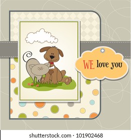 dog & cat's friendship