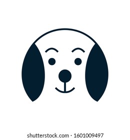 Dog character illustration logo template