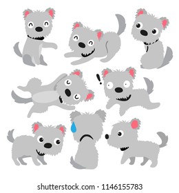 dog character vector design