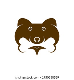 Dog Chat logo design vector illustration, Creative Dog logo design concept template, symbols icons