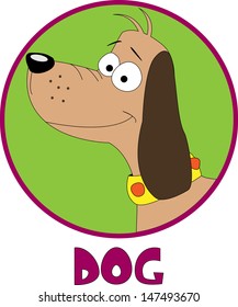 Dog Chinese horoscope sign.Vector illustration.