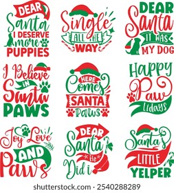 Dog Christmas designs bundle, Christmas design