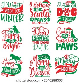 Dog Christmas designs bundle, Christmas design