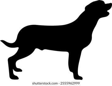 Dog clip art design on plain white transparent isolated background for card, shirt, hoodie, sweatshirt, apparel, card, tag, mug, icon, poster or badge