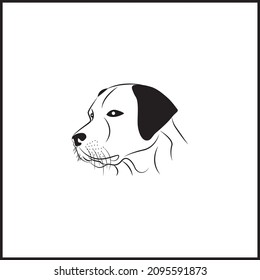 Dog Clipart Design and Dog Logo Design or Dog Outline Artwork