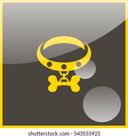 Dog collar icon.