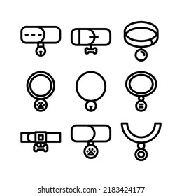 dog collar icon or logo isolated sign symbol vector illustration - Collection of high quality black style vector icons
