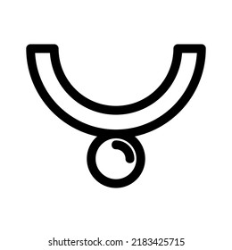 dog collar icon or logo isolated sign symbol vector illustration - high quality black style vector icons
