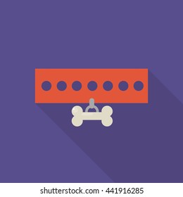 dog collar icon. vector illustration