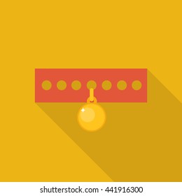 dog collar icon. vector illustration