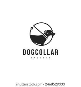 dog collar logo design illustration 2