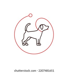 Dog Collar Logo Vector Icon Illustration