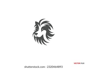 Dog color styled silhouette logo  Pet Supply Store. Pet Photography logo. Petcare Company logo icon, Healthy care pet icon, Pet shop icon
