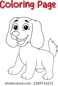 Dog Coloring book for children, Cute puppy coloring pages, Pet Coloring book for kids