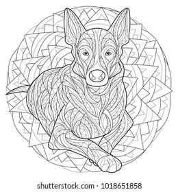 Dog Coloring Page