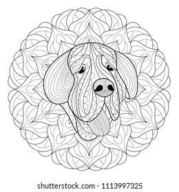 Dog coloring page