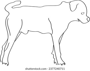 Dog coloring page for adults and kids