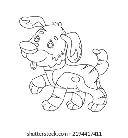 dog coloring page and animal outline design for those who love puppy